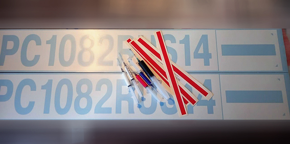 Комплект трафаретов и красок для нанесения номеров и флагов на лодки ПВХ